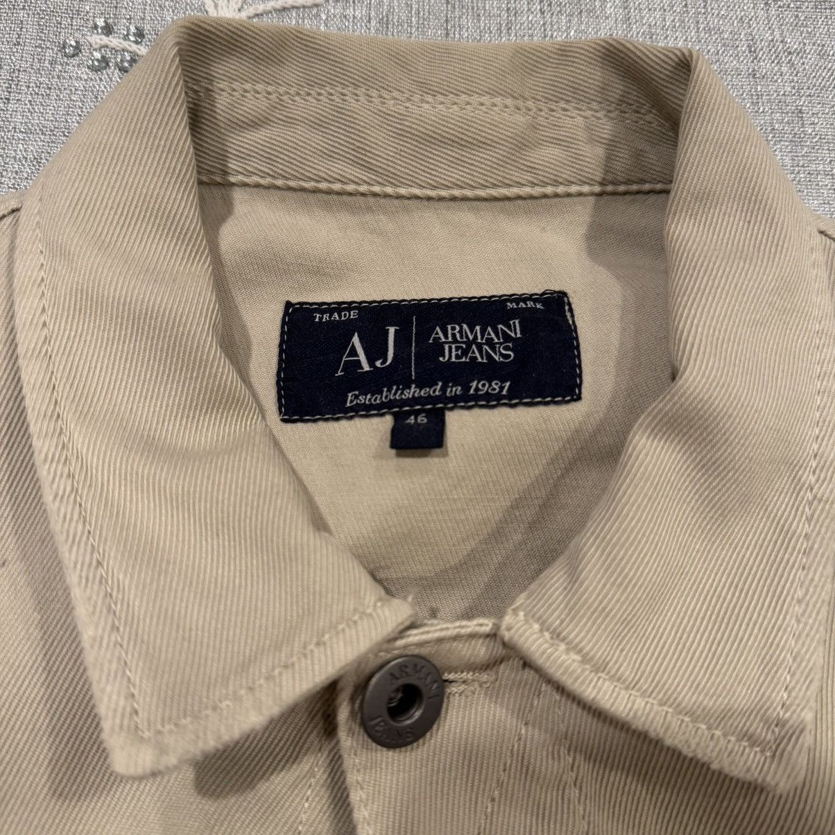 Armani Armani Jeans beige denim jacket Size US S / EU 44-46 / 1 - 3 Thumbnail