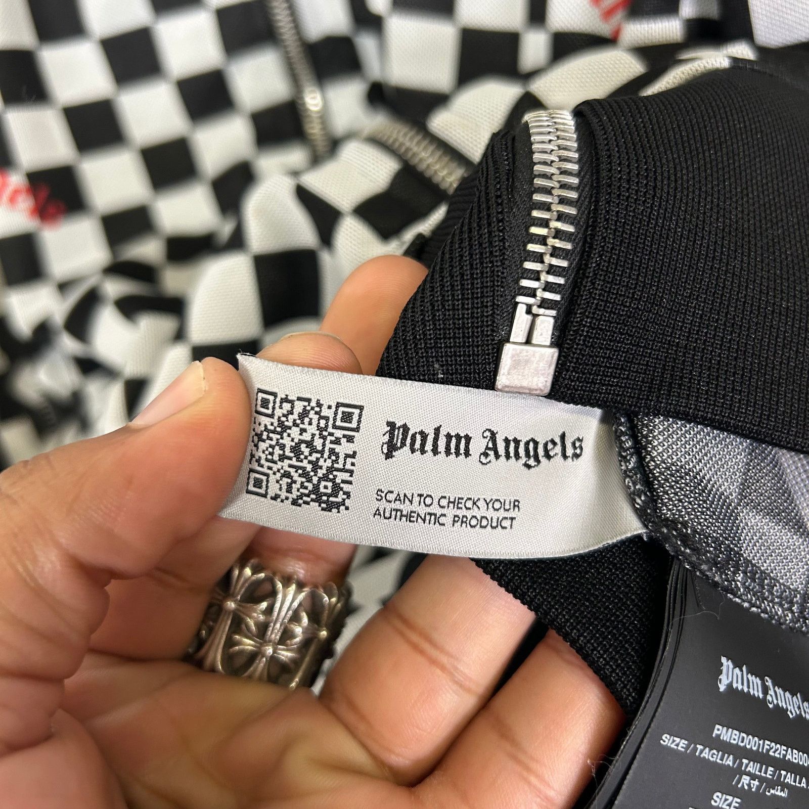 Palm Angels Palm Angels Checkerboard Track Jacket Size M Size US M / EU 48-50 / 2 - 5 Thumbnail