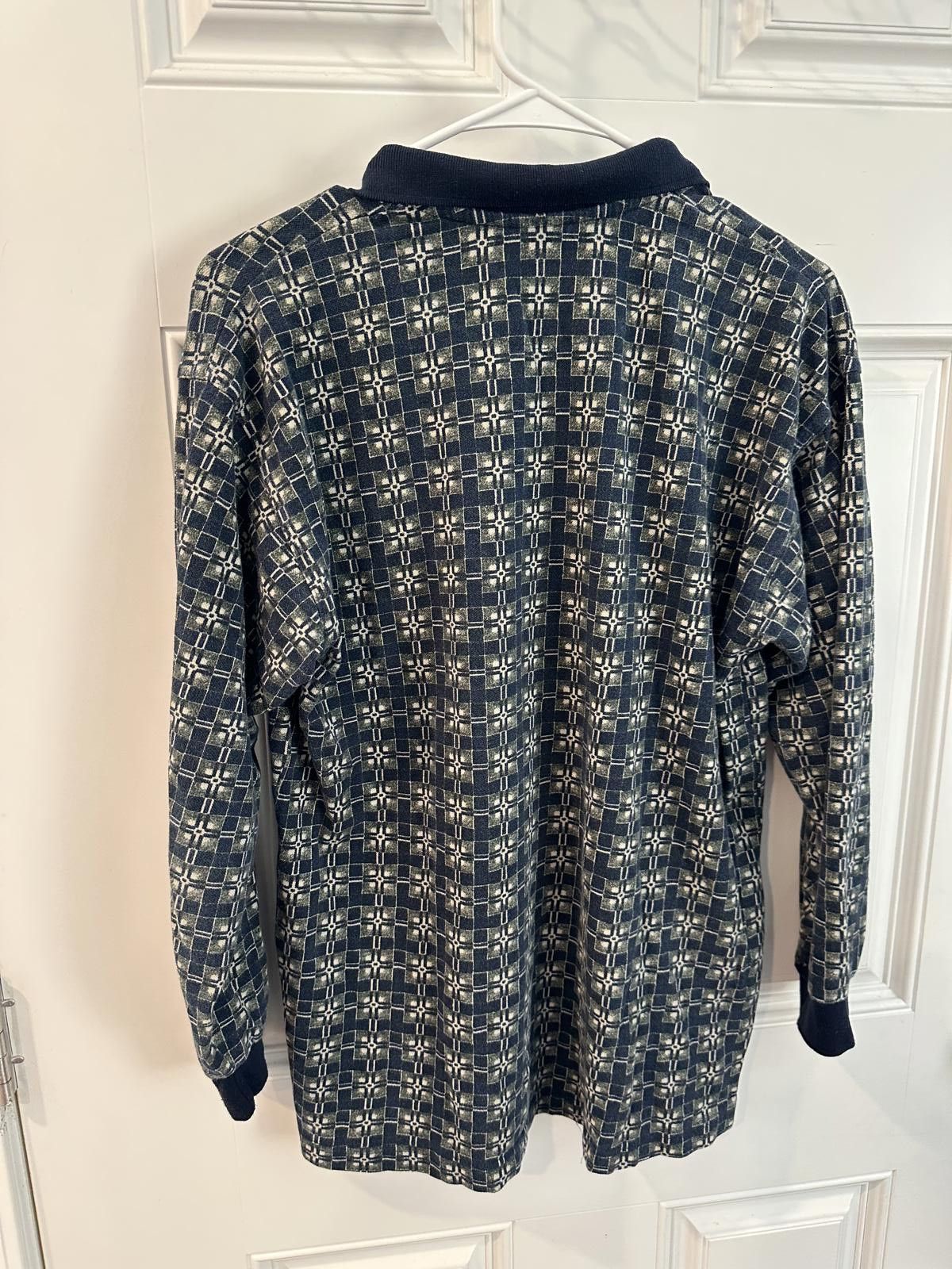 Natural Issue Natural Issue Polo Shirt Kids XL(20) Geometric Long Sleeve Size US XL / EU 56 / 4 - 4 Thumbnail
