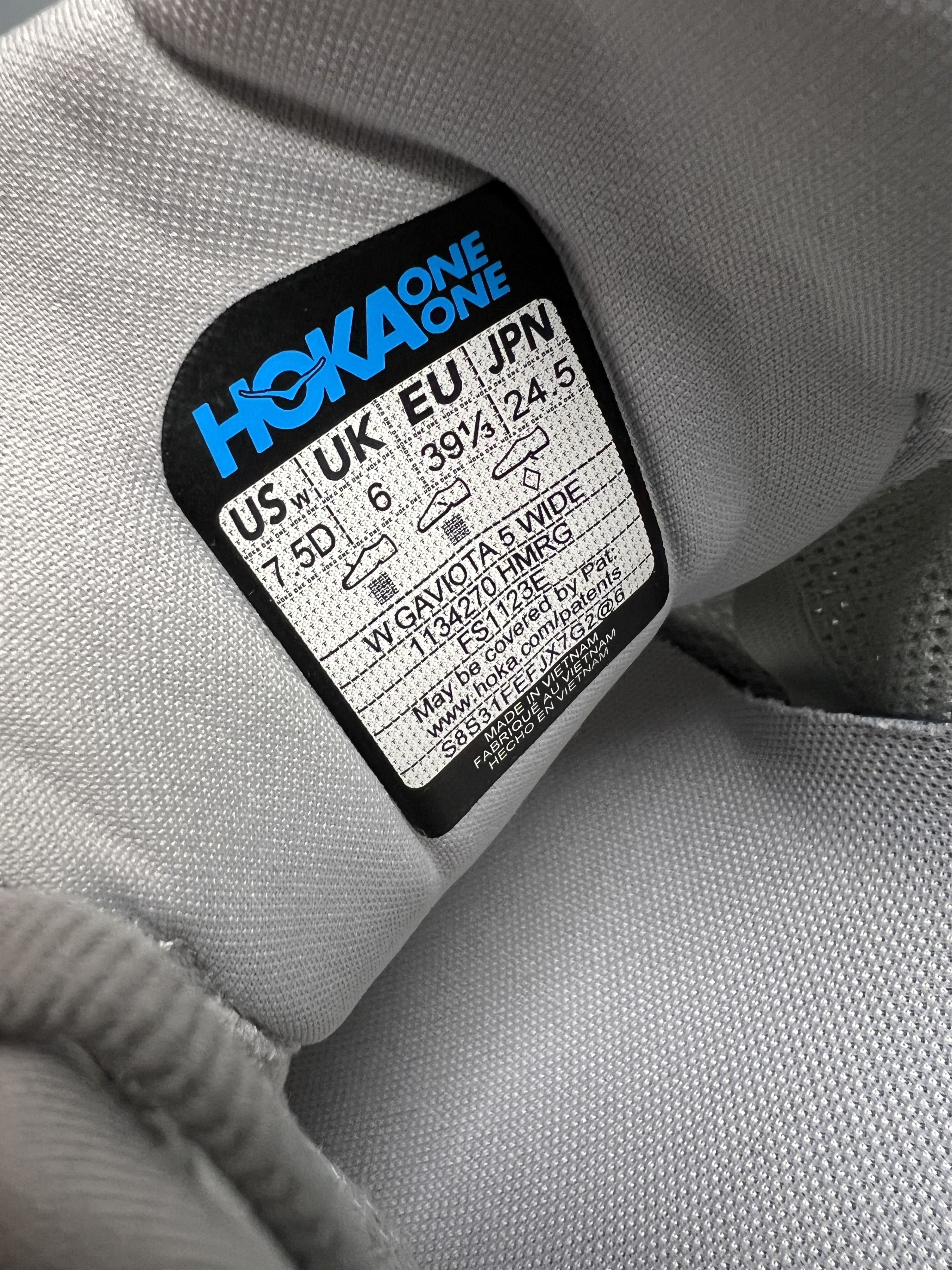 Hoka 7.5D Hoka One One Gaviota 5 Wide Running Shoes Walking Size US 7.5 / IT 37.5 - 11 Thumbnail