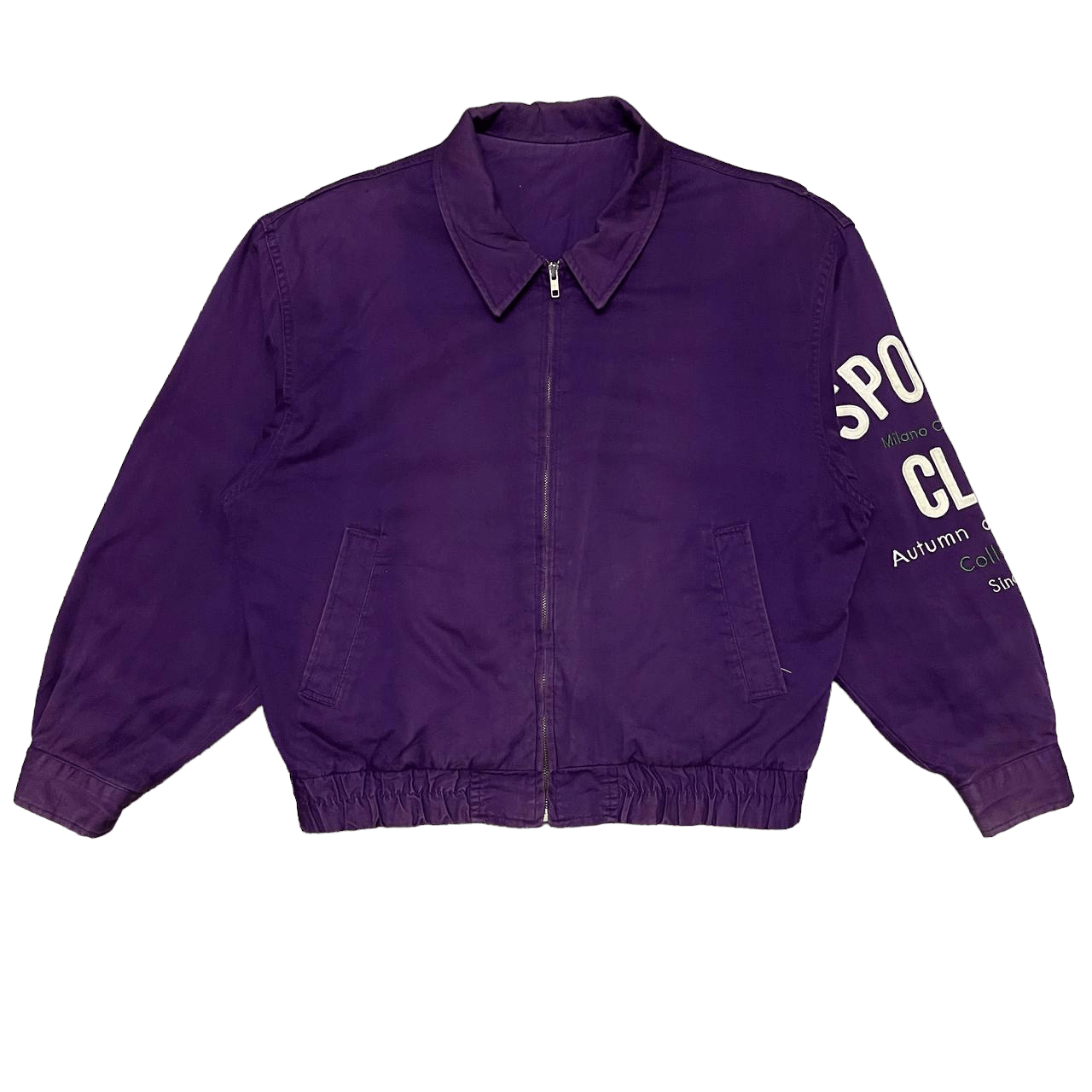 Japanese Brand 🔥Purple🔥Vintage Milano Connection Embroidery Jacket Size US L / EU 52-54 / 3 - 2 Thumbnail