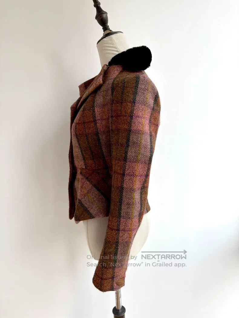 Vivienne Westwood Vivienne Westwood Orange and Black Plaid Wool Blazer with Size XS / US 0-2 / IT 36-38 - 5 Thumbnail