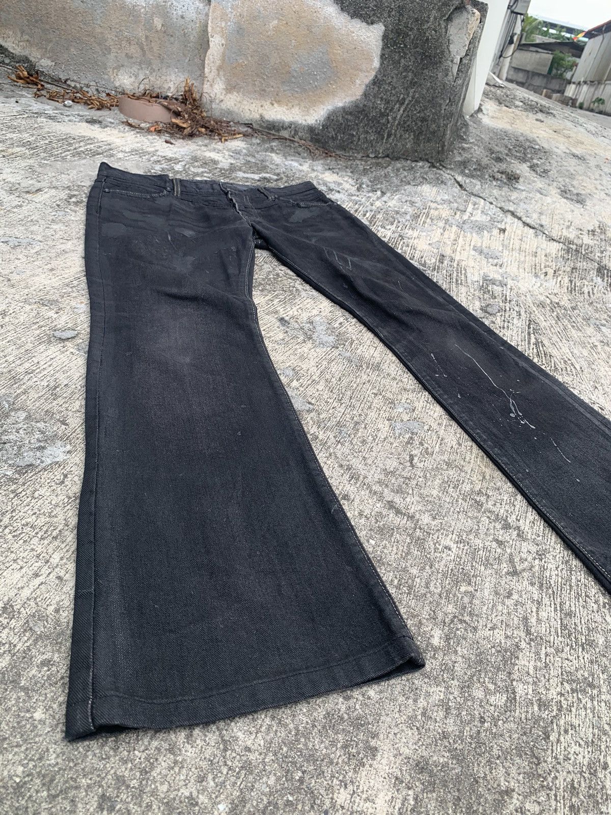 GOSTAR DE FUGA Flared Gostar de fuga waxed jeans Size 33" - 16 Thumbnail