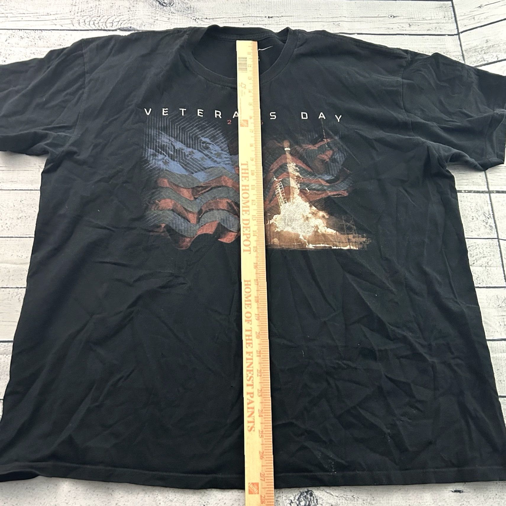 Vintage SpaceX Veterans Day 2016 Launch Short Sleeve T Shirt Men's 2XL Black Size US XXL / EU 58 / 5 - 4 Thumbnail