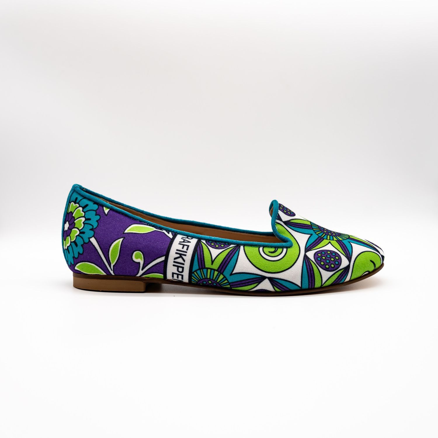 BIZU Chic Ballet Flats, Loafers - Green & Purple, Stella Size US 9 / IT 39 - 6 Thumbnail