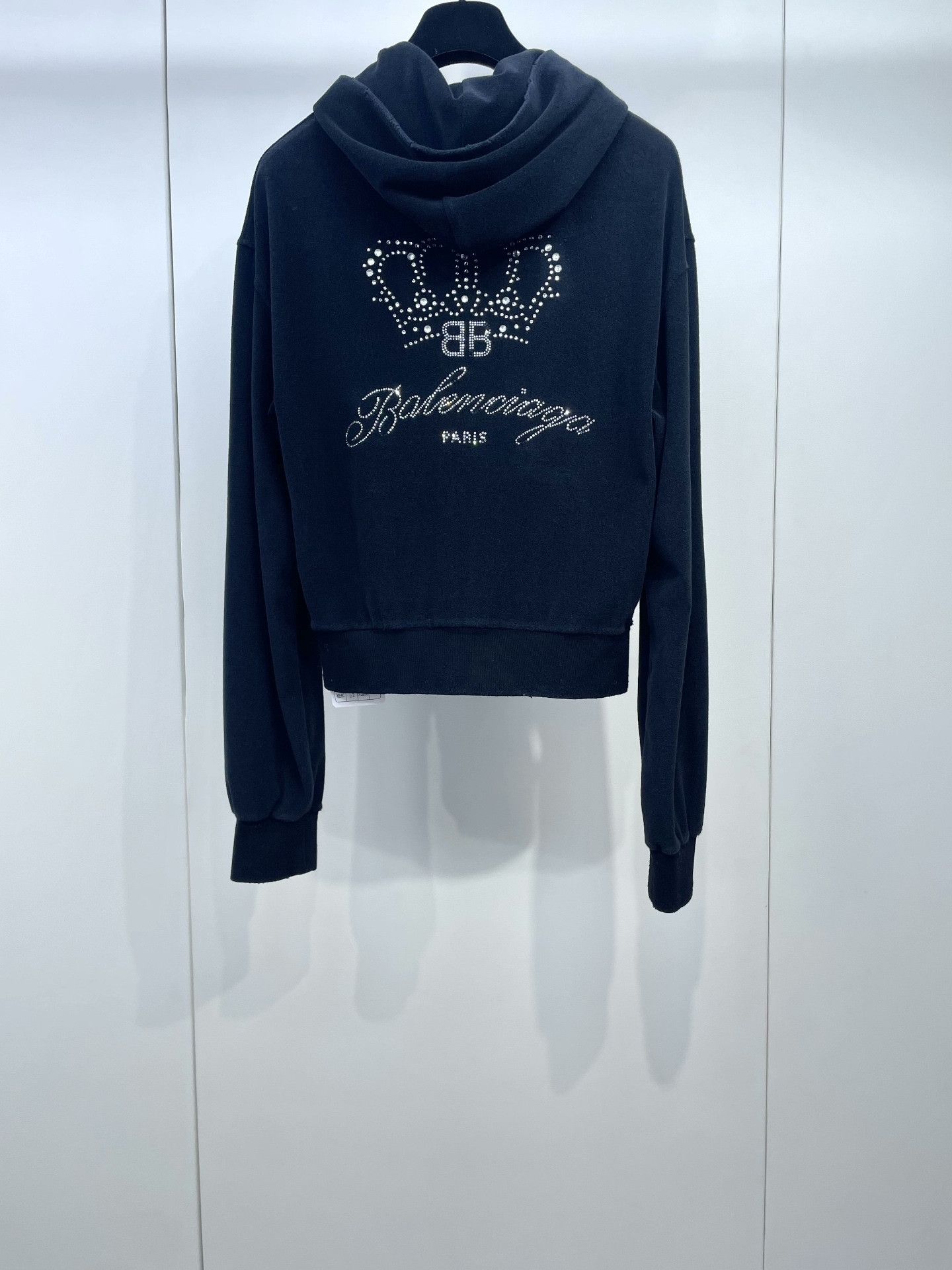 Balenciaga Balenciaga Crown Rhinestone Long-sleeve Hoodie Size XS / US 0-2 / IT 36-38 - 1 Thumbnail