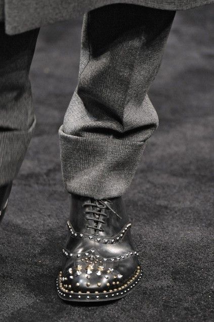 Prada FW 2009 Runway Studded Leather Derby Shoes Size US 7.5 / EU 40-41 - 20 Thumbnail