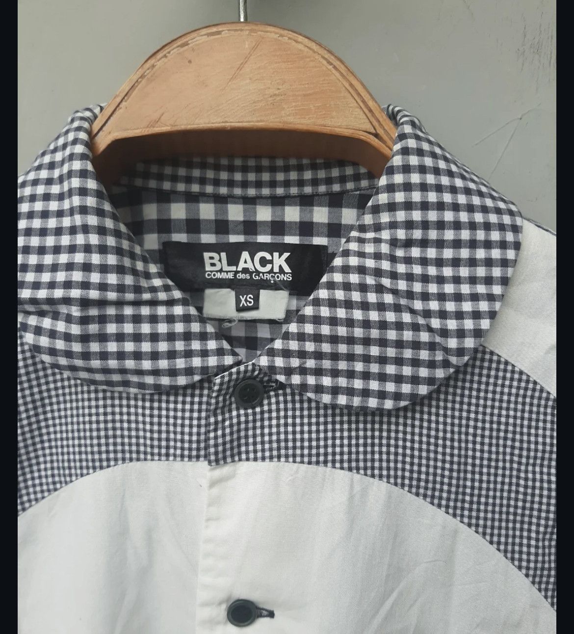 Comme des Garcons Black AD2013 Comme Des Garcons Shirt Checker Collar Size US S / EU 44-46 / 1 - 4 Thumbnail