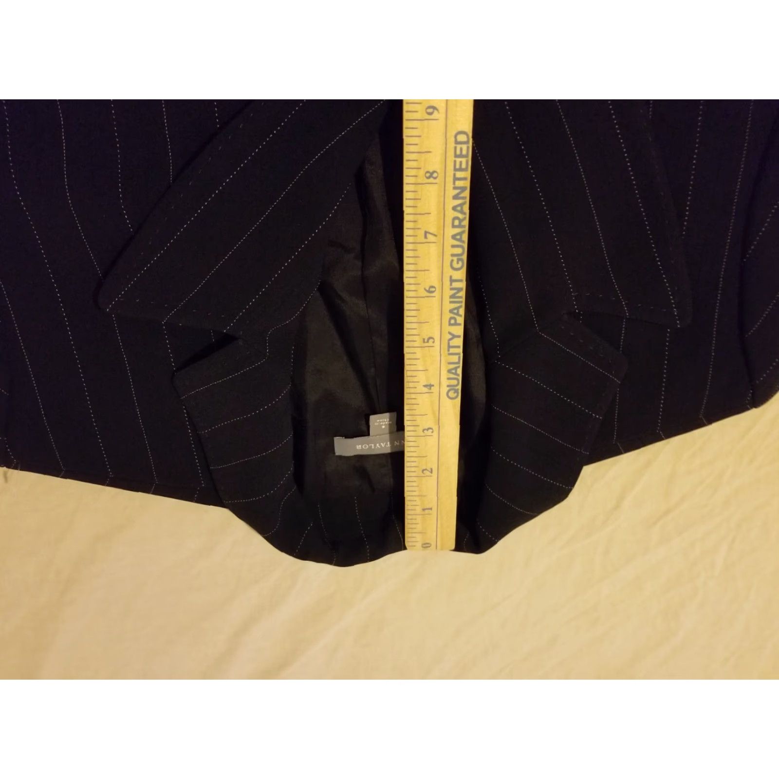 Ann Taylor Womens Ann Taylor Blazer Jacket 6 Black Basic Jacket) Size M / US 6-8 / IT 42-44 - 7 Thumbnail