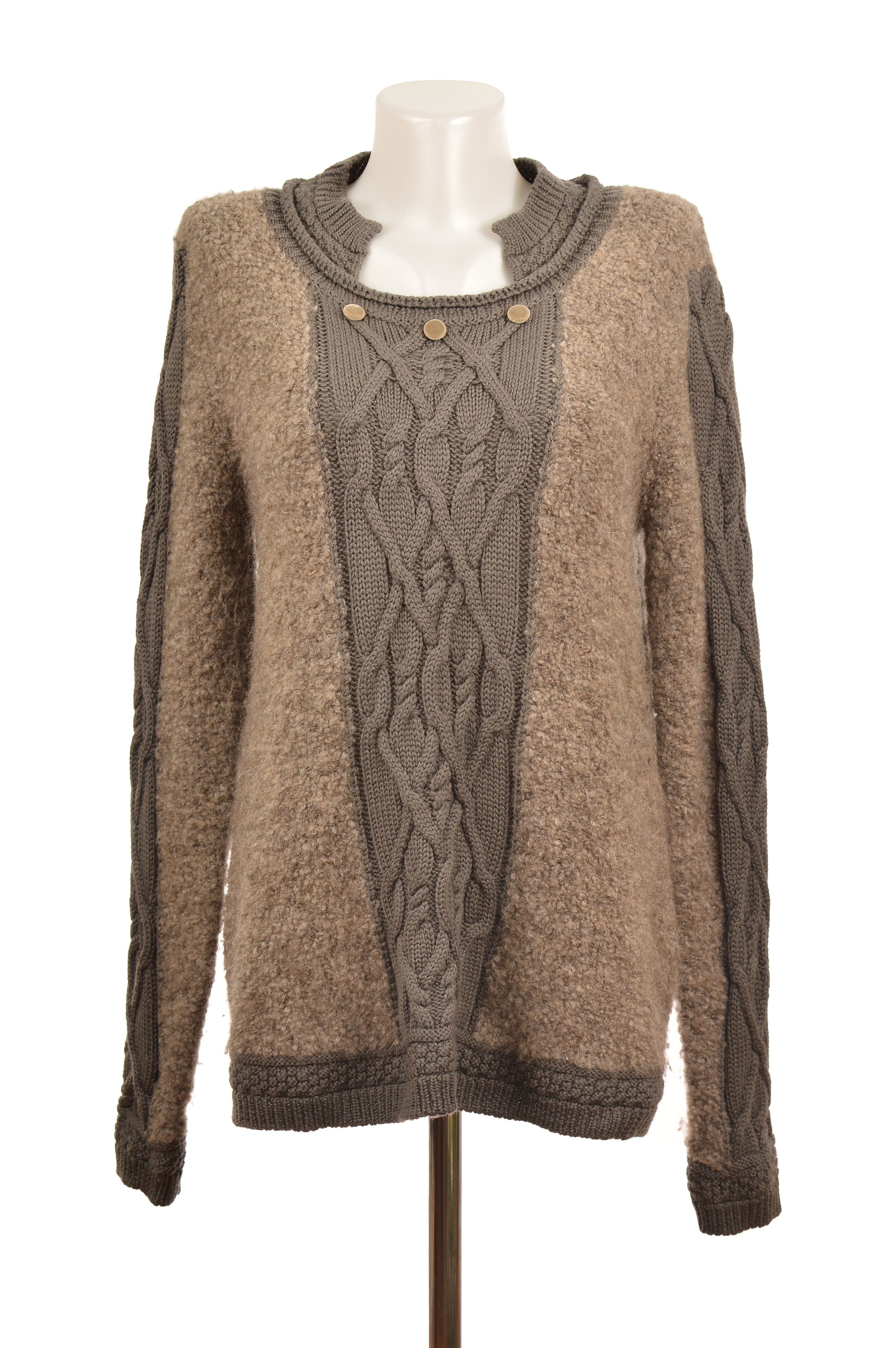 Designer High Use Whip Up Wool Blend Mixed Fabrics Sweater Size M / US 6-8 / IT 42-44 - 1 Thumbnail