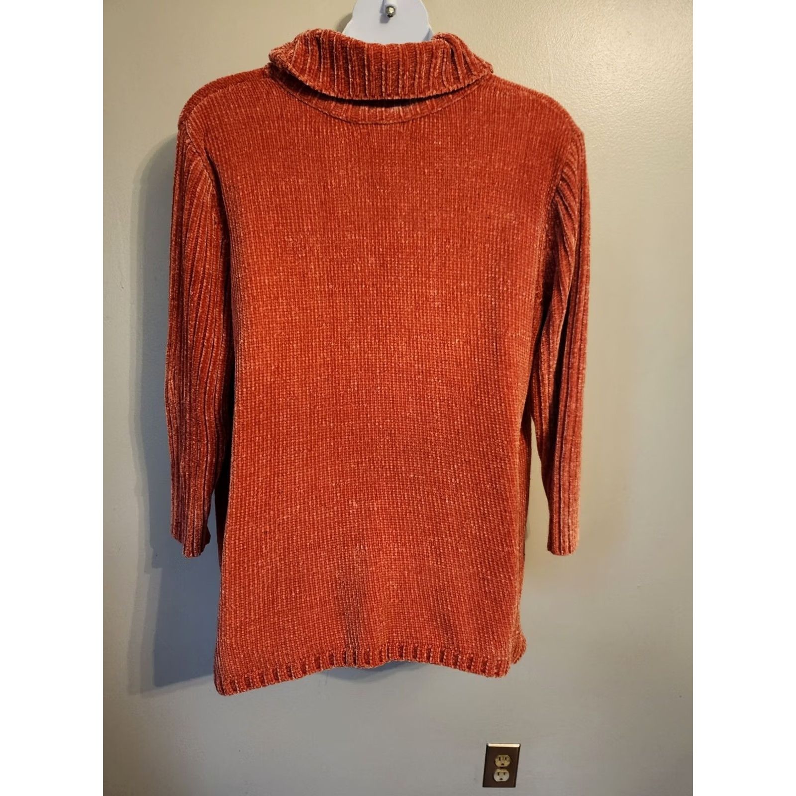 Vintage Woman Within Sweater Shirt? No, Cowl Neck Orange Pullover L Women Long Sleeve Fall Casual Travel Size L / US 10 / IT 46 - 5 Thumbnail