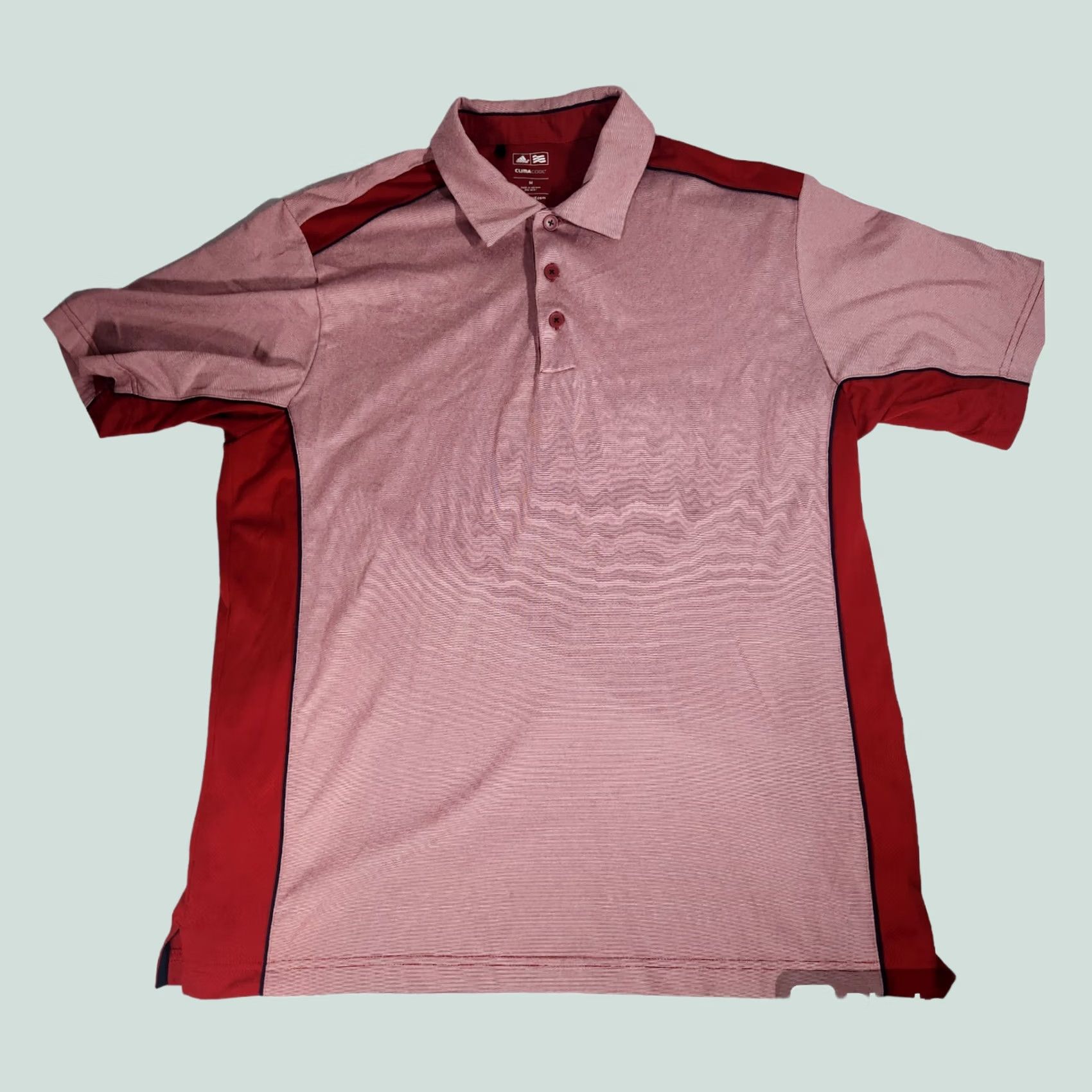 Adidas Adidas Climacool Golf Polo Shirt Men's Medium Red Size US M / EU 48-50 / 2 - 1 Thumbnail