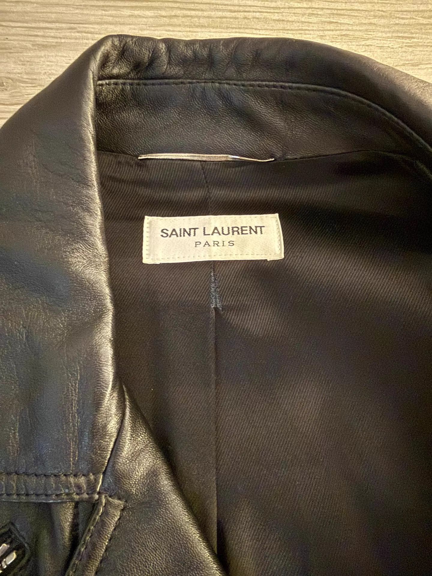Saint Laurent Paris Saint Laurent by Hedi Slimane 15AW 5Chain Leather Jacket 44 Size US S / EU 44-46 / 1 - 7 Thumbnail
