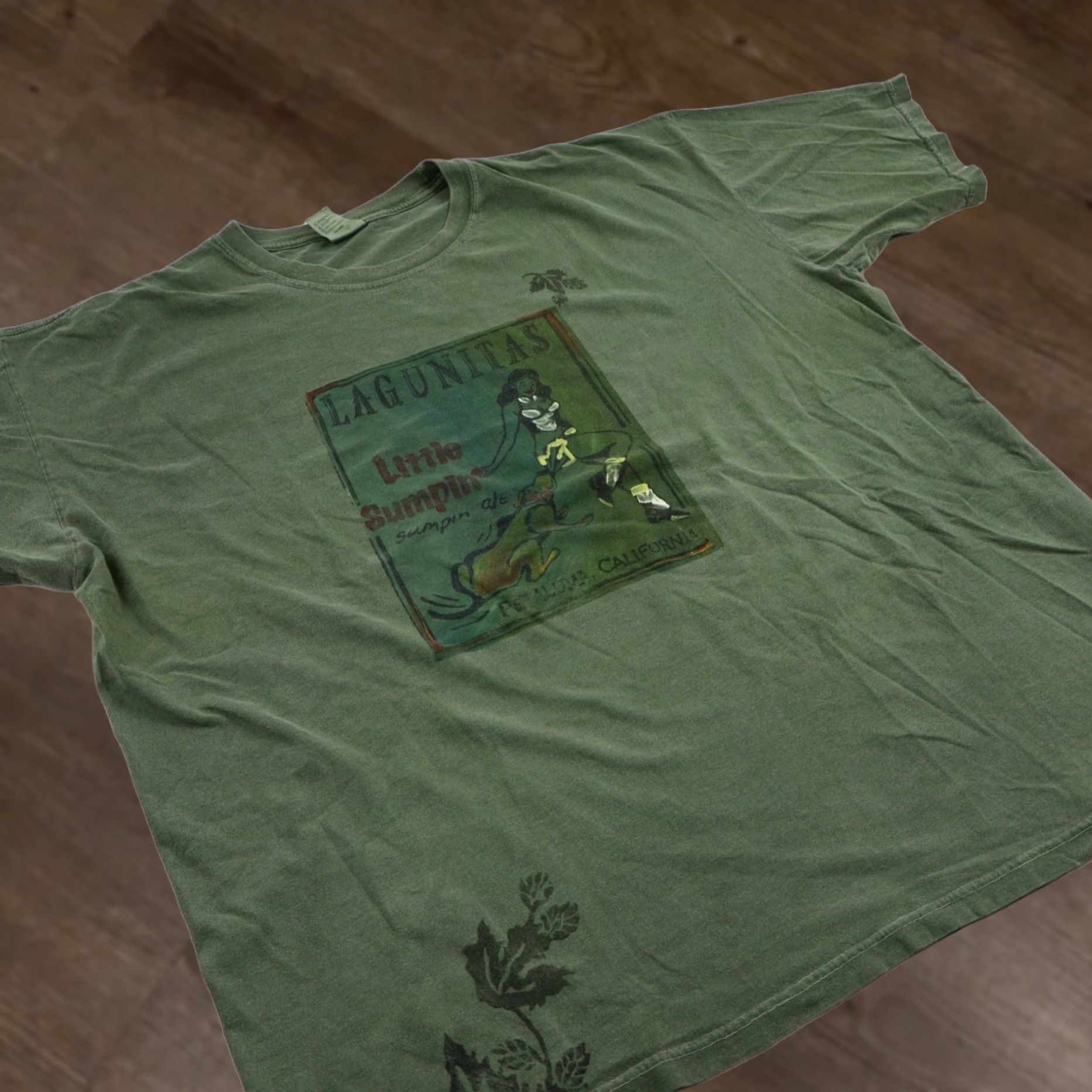 Vintage VINTAGE Authentic Pigment Lagunitas Little Sumpin Ale T Shirt Mens XL Green 90s Beer Funny Pin Up Dog Bite Streetwear Size US XL / EU 56 / 4 - 1 Thumbnail