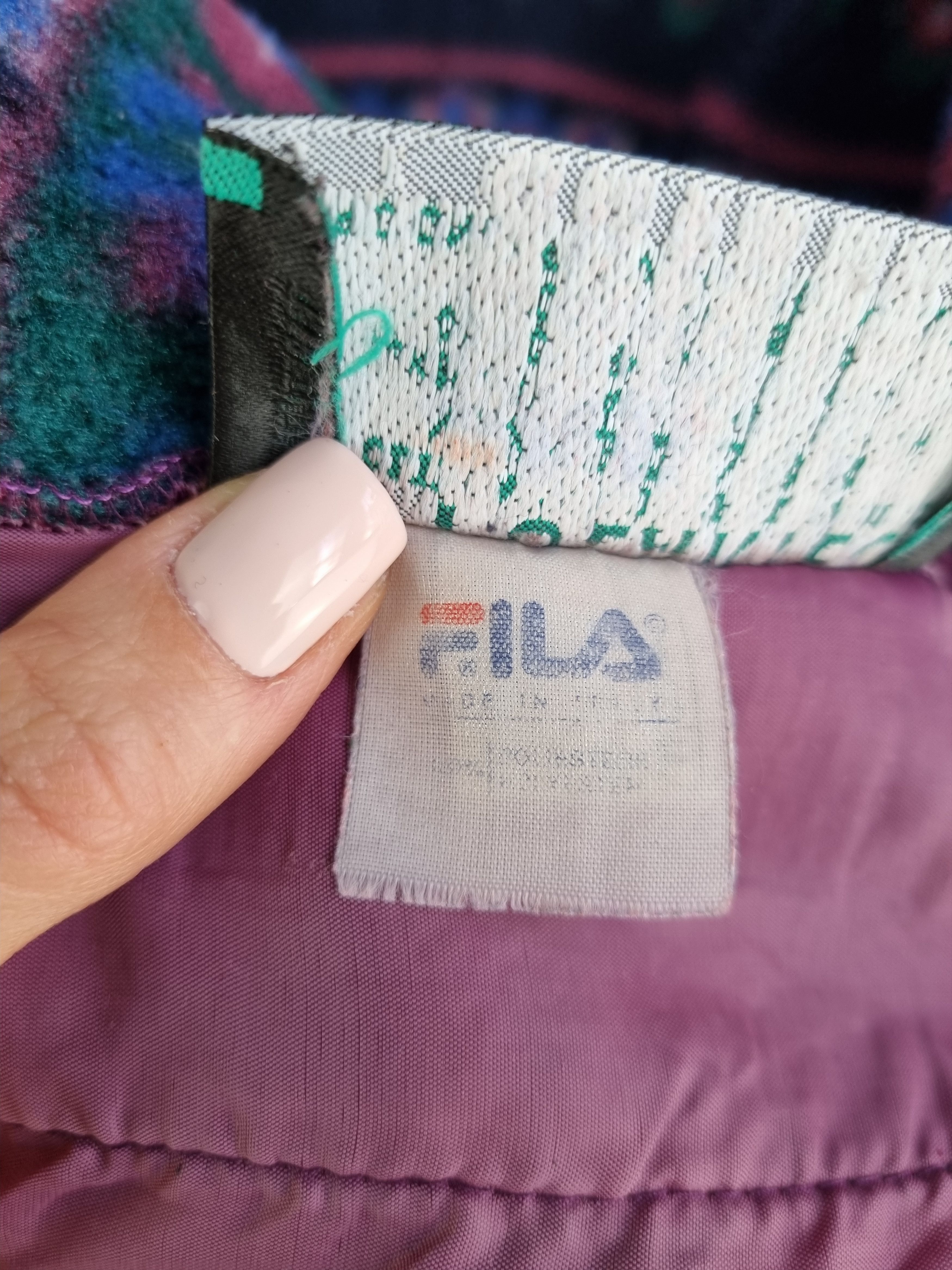 Fila × Vintage 90s Italian FILA Magic Line Fleece Abstract Paisley Print Size US M / EU 48-50 / 2 - 10 Thumbnail