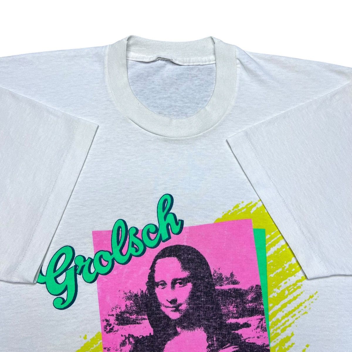 Other Vintage 1990s Grolsch Beer Company Mona Lisa Art T-Shirt Size US XL / EU 56 / 4 - 2 Thumbnail