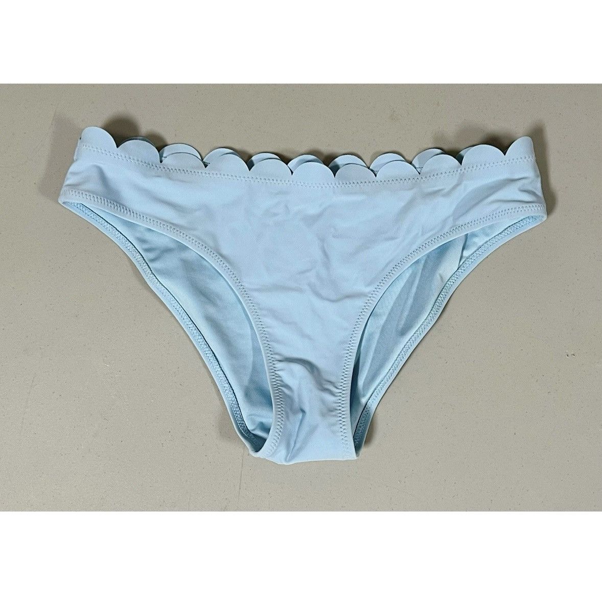 Other Baby Blue Scalloped Bikini Bottoms Bathing Suit Size M 🩵 Size ONE SIZE - 1 Thumbnail