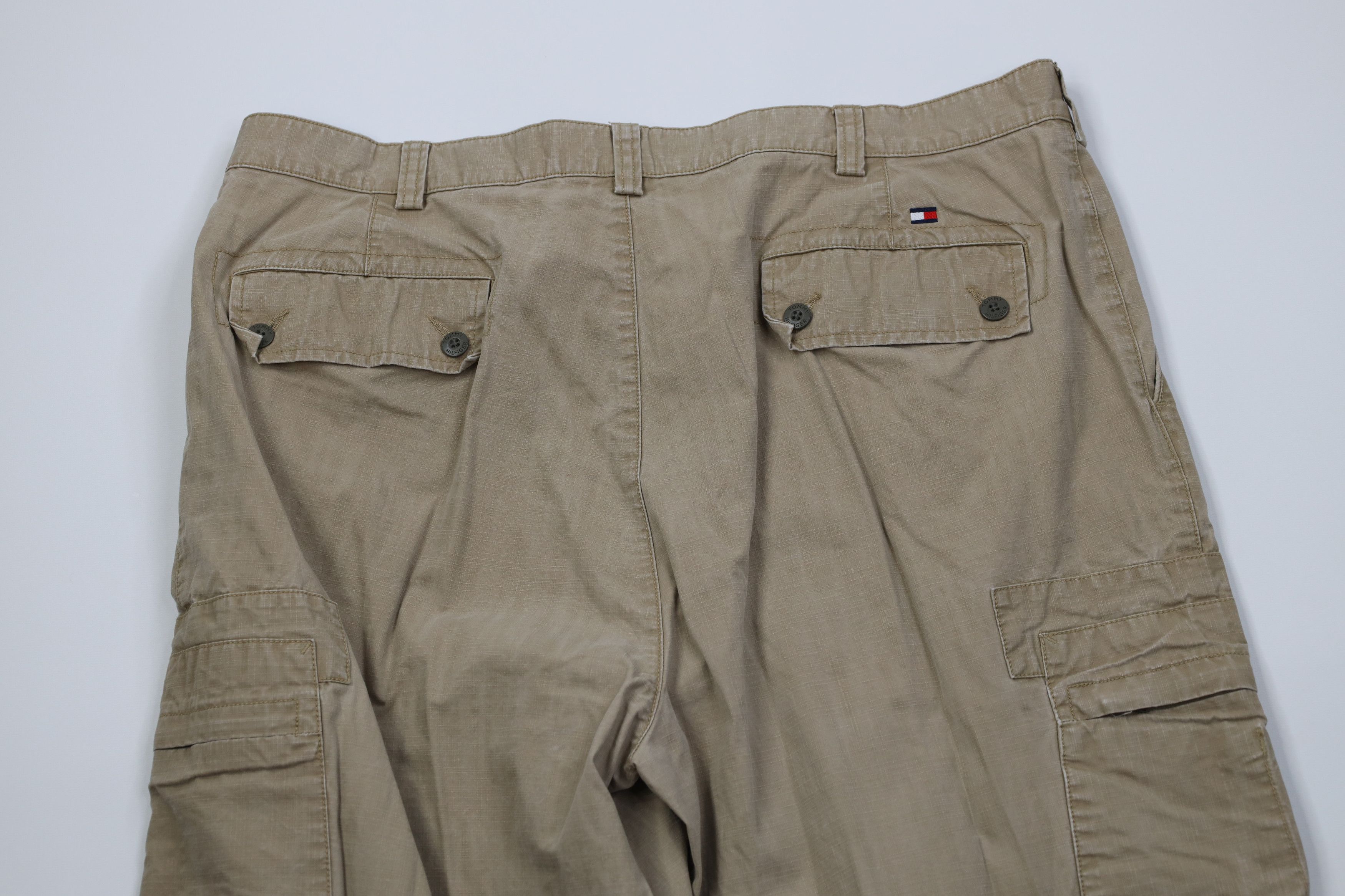 Tommy Hilfiger Vintage Y2K 2003 Tommy Hilfiger Ripstop Wide Leg Cargo Pants Size US 38 / EU 54 - 10 Thumbnail