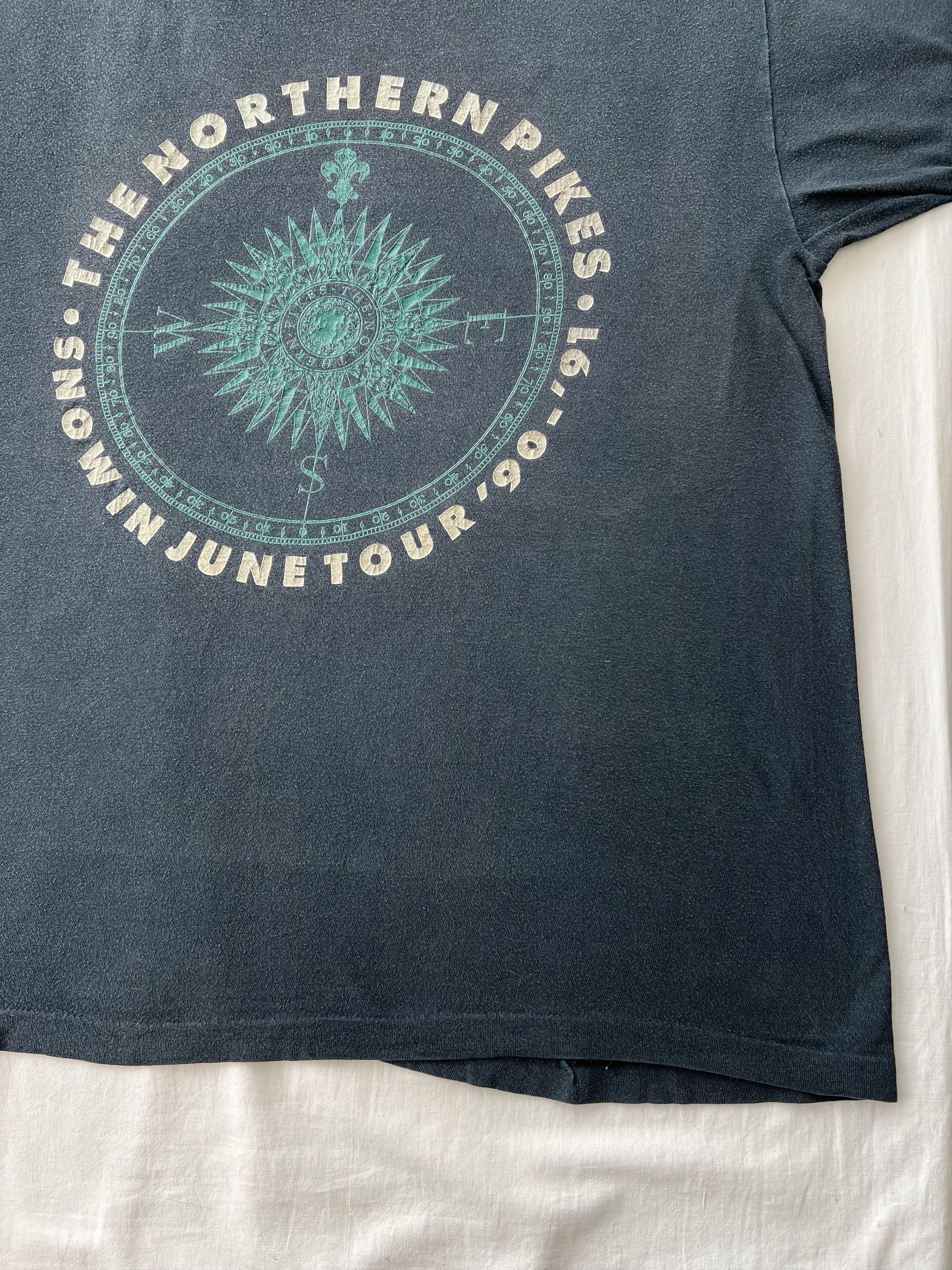 Band Tees Vintage 1990 The Northern Pikes Snow in June Tour T-shirt Size US XL / EU 56 / 4 - 7 Thumbnail