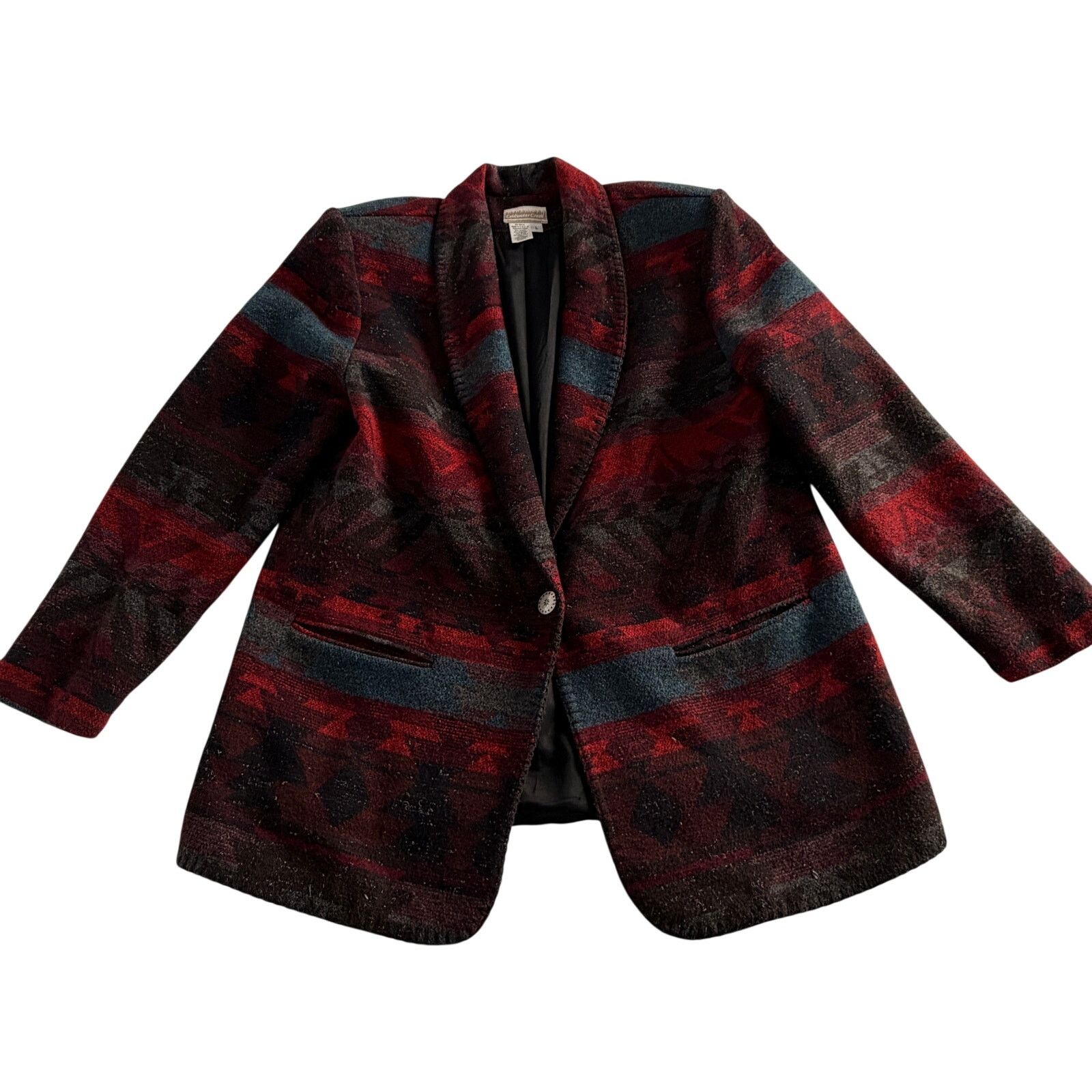 Coldwater Creek Vtg Coldwater Creek Southwestern/Aztec Blazer Jacket USA L Size L / US 10 / IT 46 - 1 Thumbnail
