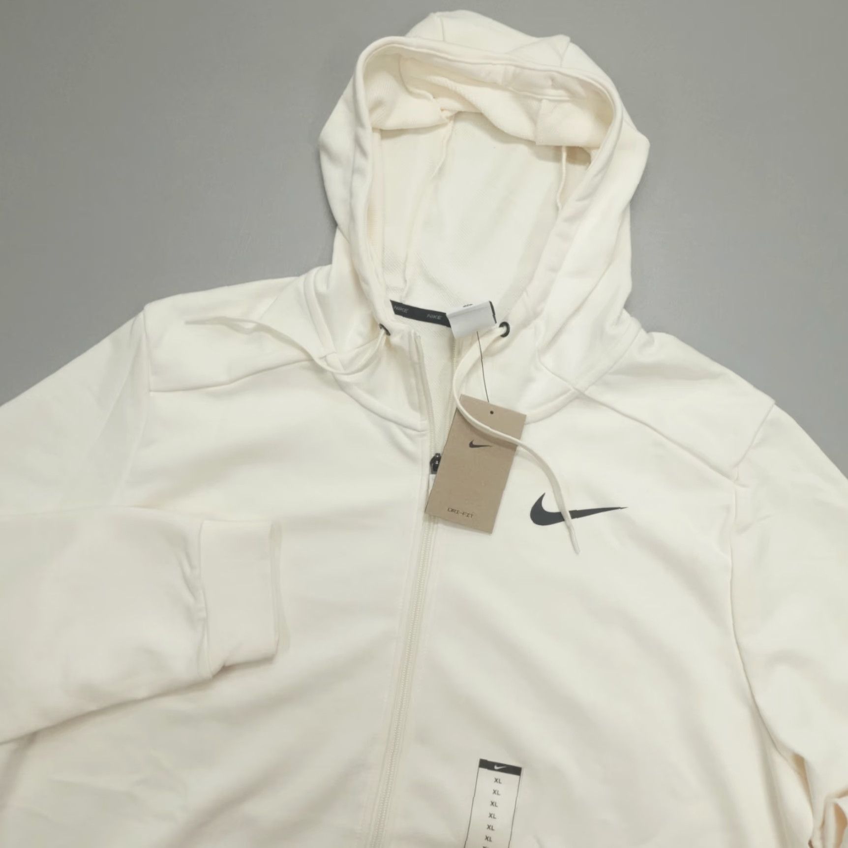 Nike Nike Dri-FIT Full-Zip Training Hoodie Men’s XL Beige CZ6376-110 Size US XL / EU 56 / 4 - 2 Thumbnail