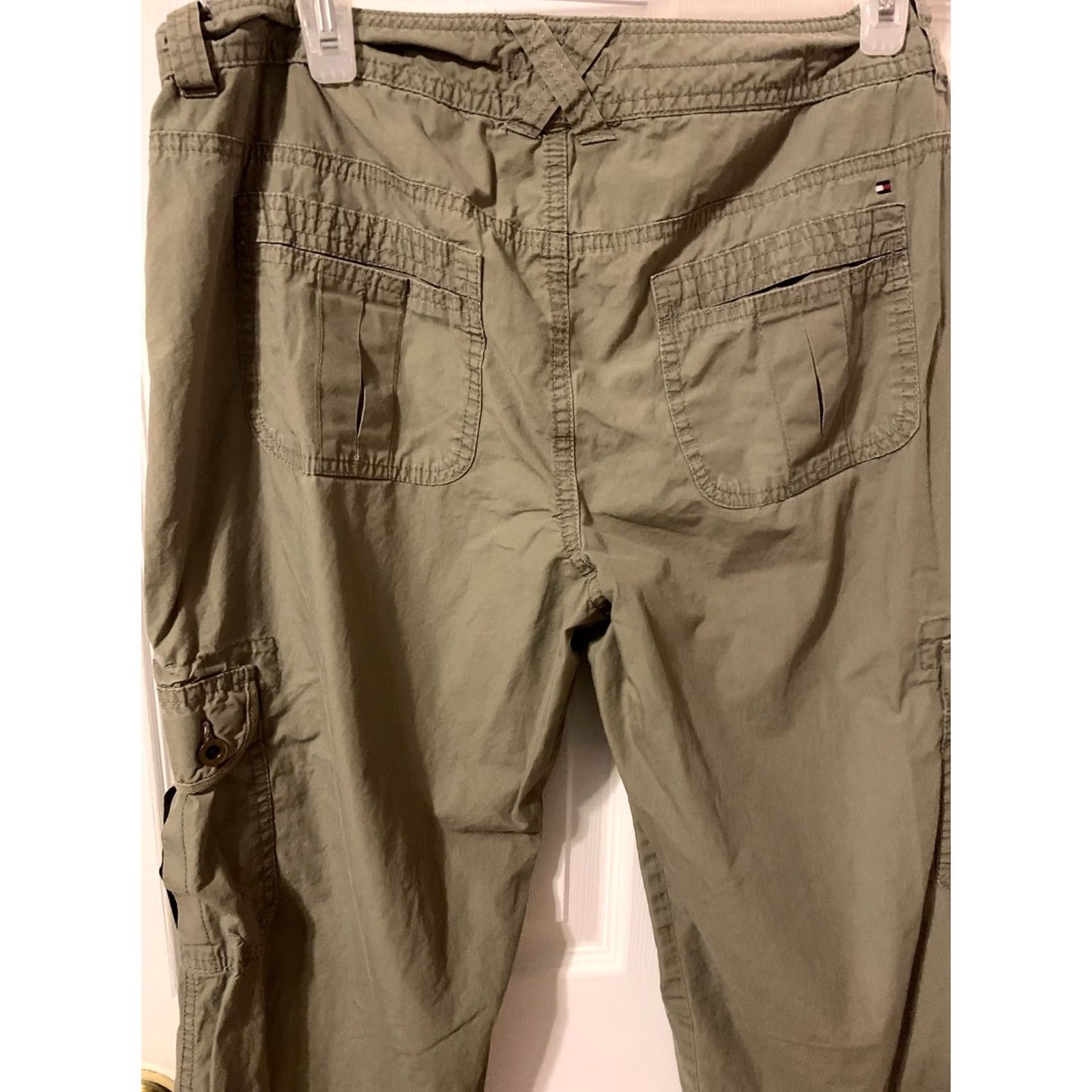Tommy Hilfiger Tommy Hilfiger Womens Pants Cargo Outdoor Lightweight SZ 8 Green Cotton Regular Cargo Pants Size 30" / US 8 / IT 44 - 6 Thumbnail