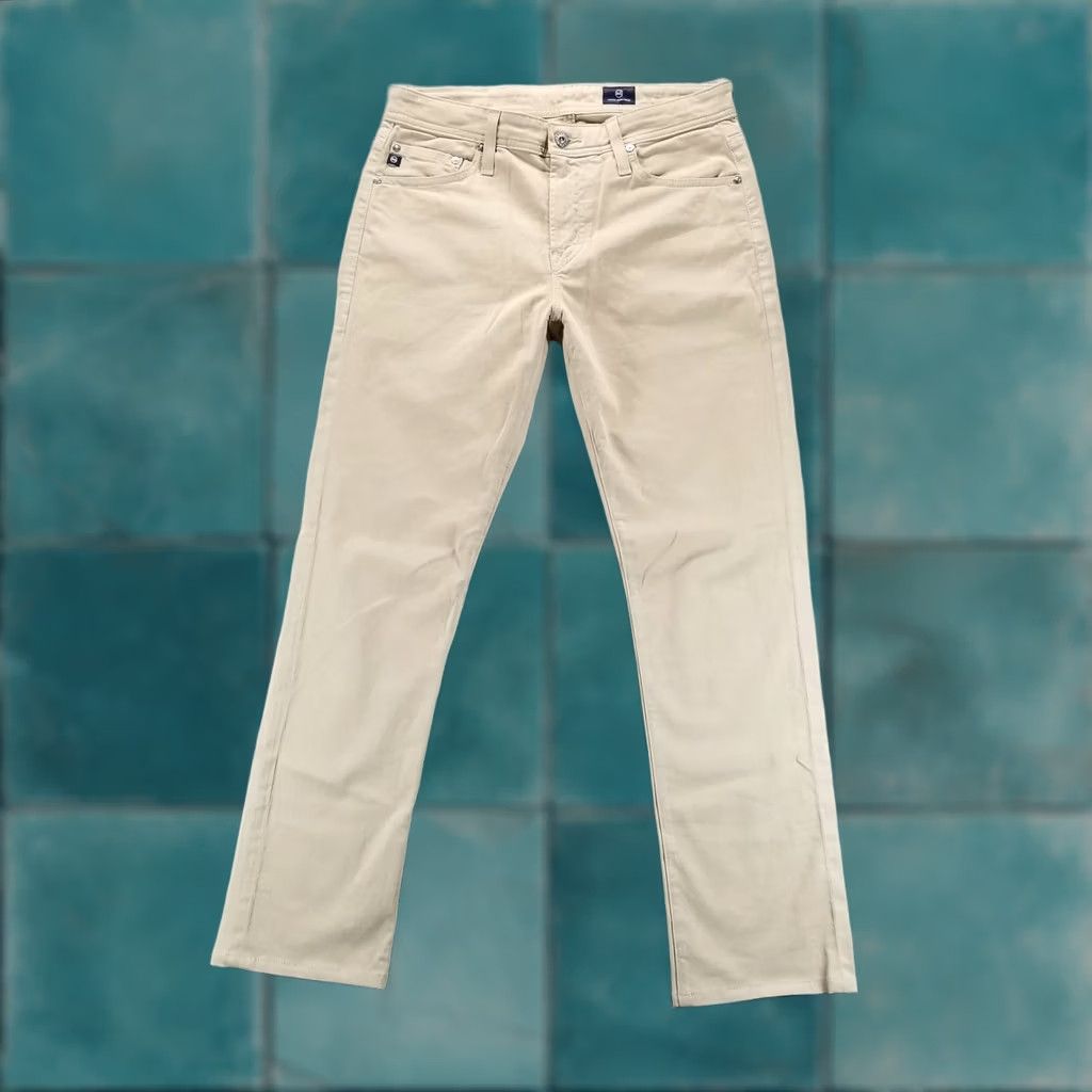 Ag Jeans Mens 31x30 Beige The Everett Slim Straight Stretch Office Casual, Men's