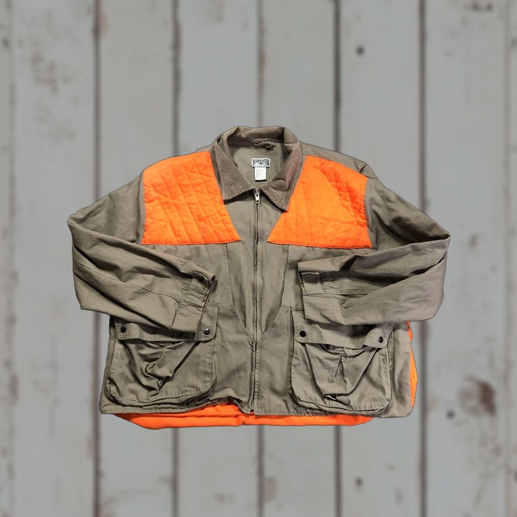 Vintage Bushmaster Jacket Mens XLT Orange Tan Canvas Hunting Game Bag Quilted Blaze Size US XL / EU 56 / 4 - 1 Thumbnail