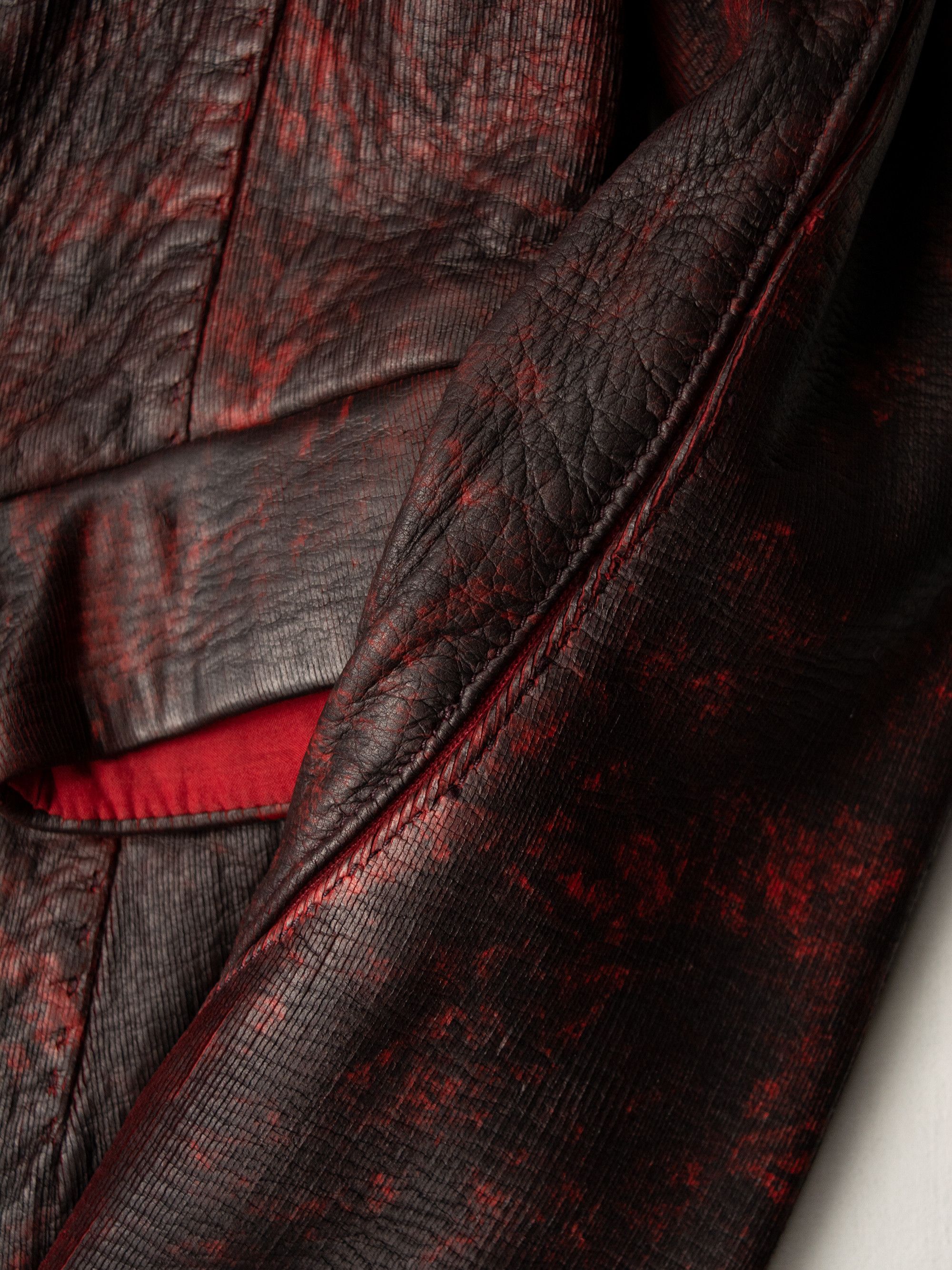 Y/Project × Yohan Serfaty Yohan Serfaty - A/W 2009 - dapple dyed deer leather jacket Size XS / US 0-2 / IT 36-38 - 7 Thumbnail