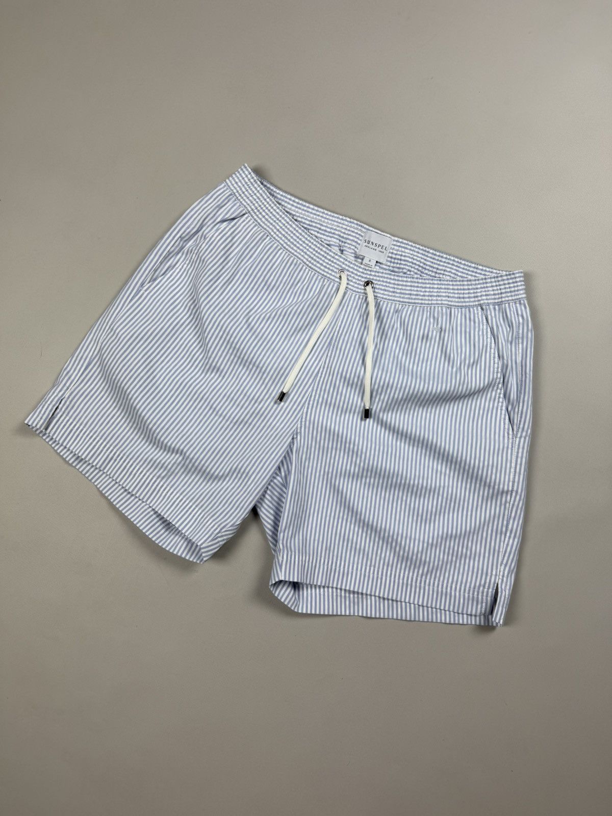 Sunspel Sunspel Men’s Striped Beach Swimming Shorts Size S Size US 30 / EU 46 - 7 Thumbnail