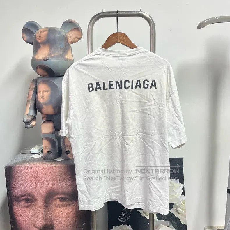 Balenciaga Balenciaga Back Logo Short Sleeve Size US M / EU 48-50 / 2 - 2 Thumbnail