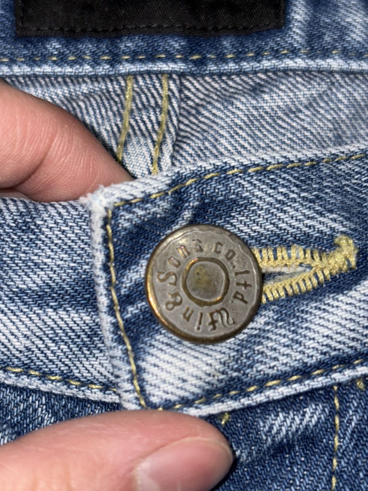 14th Addiction 30 Win & Sons Selvedge Jeans Denim Blue Vintage Japanese y2k Size US 30 / EU 46 - 7 Thumbnail