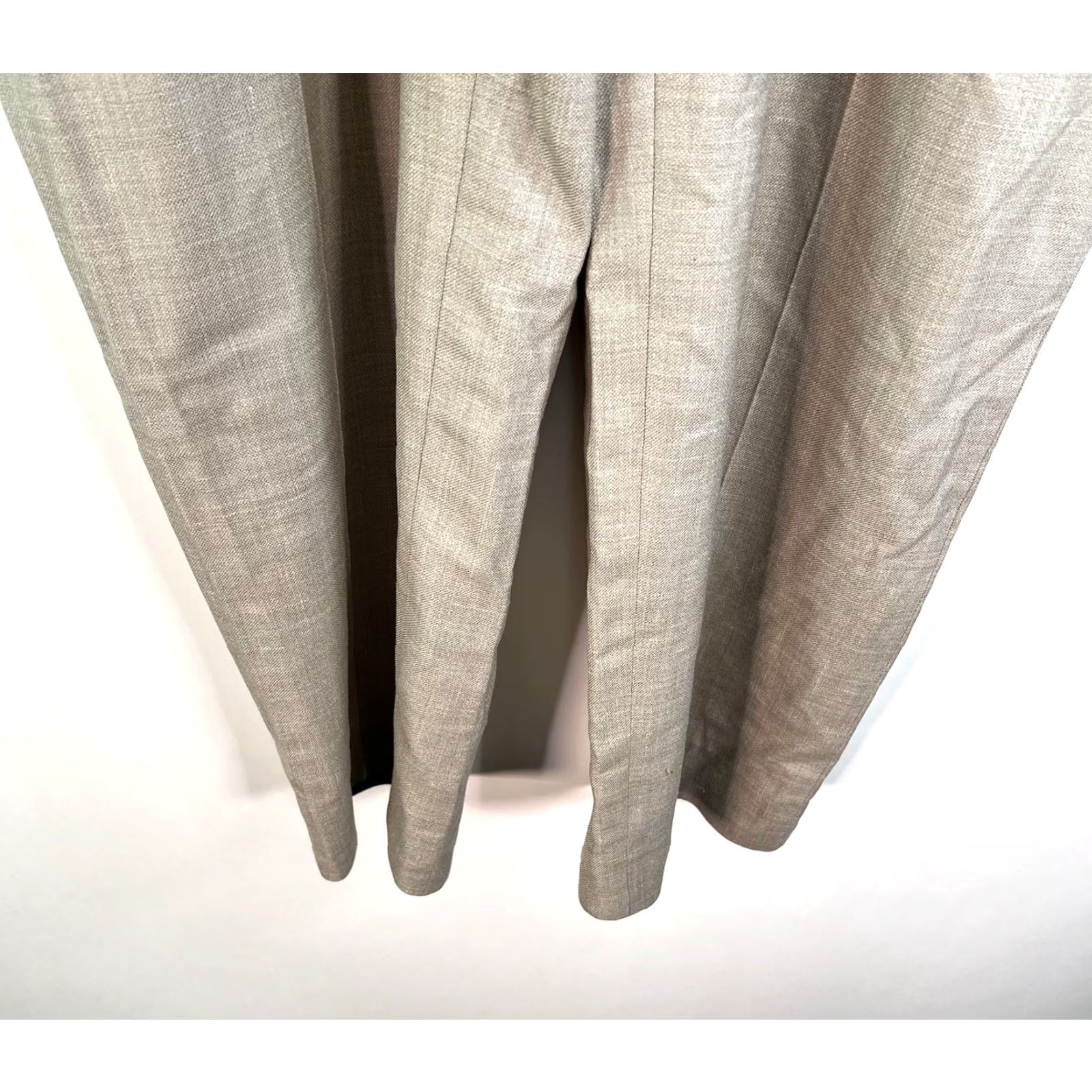 Proper Cloth Proper Cloth VBC Fresco Dress Pants Long Beige Regular 50 X 33 Men Linen Silk Wool Blend Front Flat Stretch Tie Hook N/A N/A Size US 34 / EU 50 - 5 Thumbnail