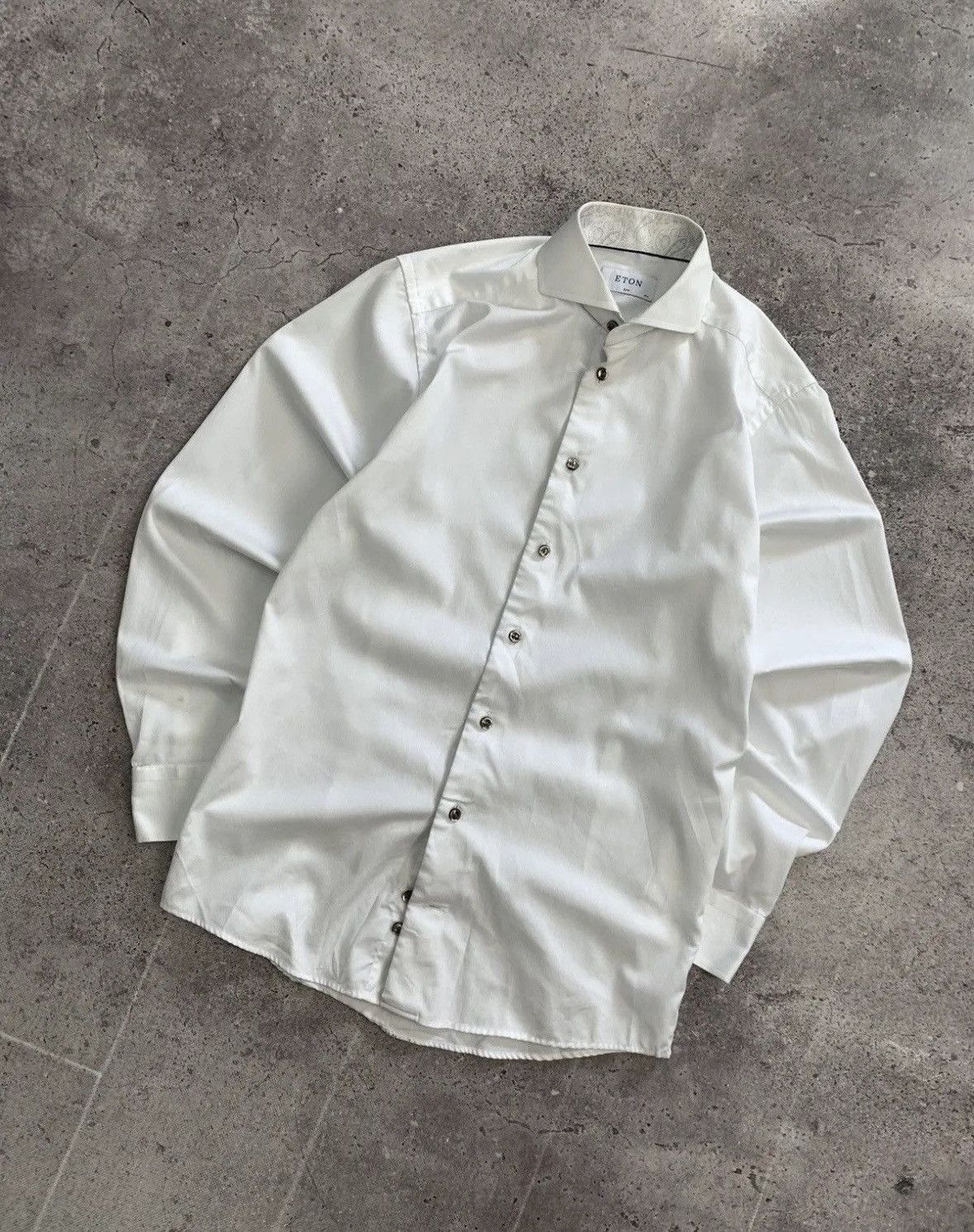 Eton Eton Vintage Shirt White Faded Size US M / EU 48-50 / 2 - 6 Thumbnail