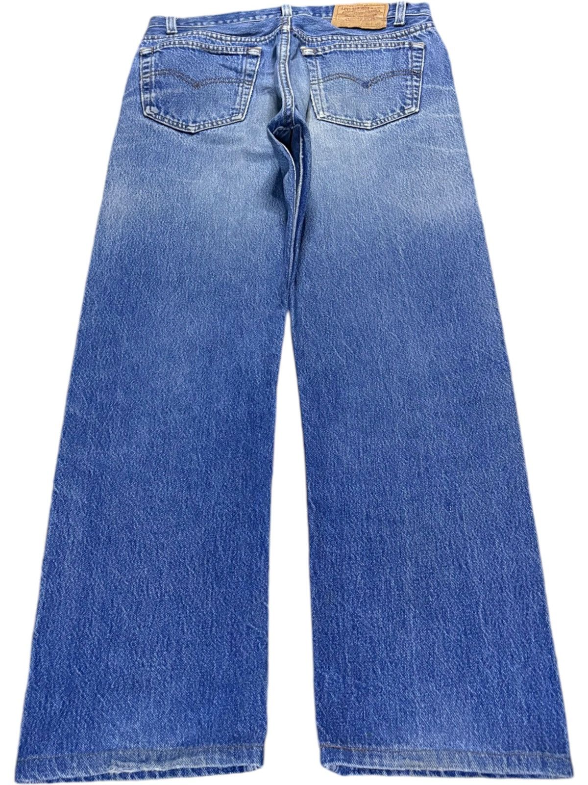 Levi's Vintage 90s Levis 501xx Mud Wash Distress Loose Jeans Size US 32 / EU 48 - 2 Thumbnail