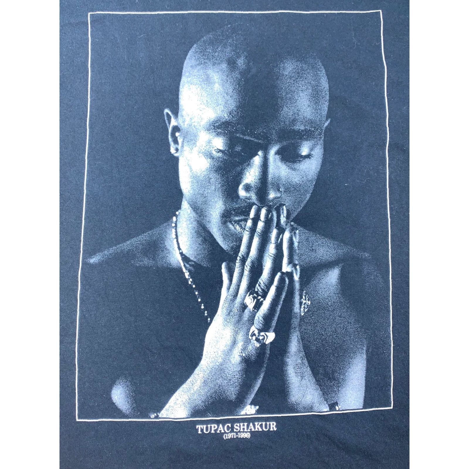 Bravado Tupac Shakur Shirt Mens Medium Black Short Sleeve Cotton 2Pac Rap Adult M Bravado Crew Neck T-Shirt Size US M / EU 48-50 / 2 - 2 Thumbnail