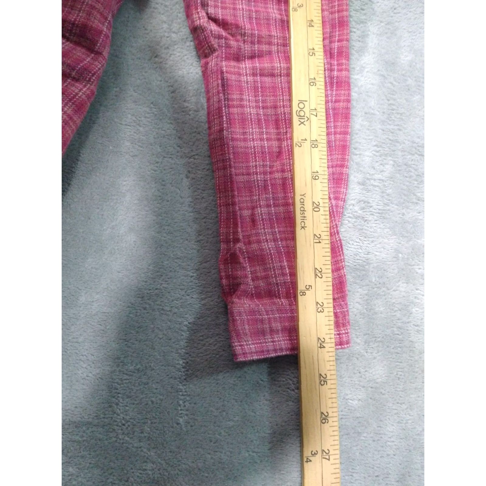 Vintage Woolrich Shirt Womens XS Red Plaid Flannel Long Sleeve Button Down Cotton Size XS / US 0-2 / IT 36-38 - 6 Thumbnail
