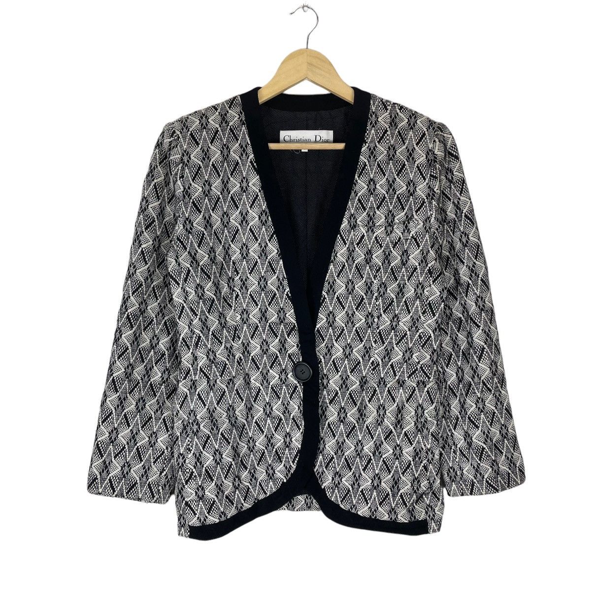 Christian Dior Monsieur ☀️CHRISTIAN DIOR POP ART SINGLE BUTTON JACKET Size M / US 6-8 / IT 42-44 - 2 Thumbnail