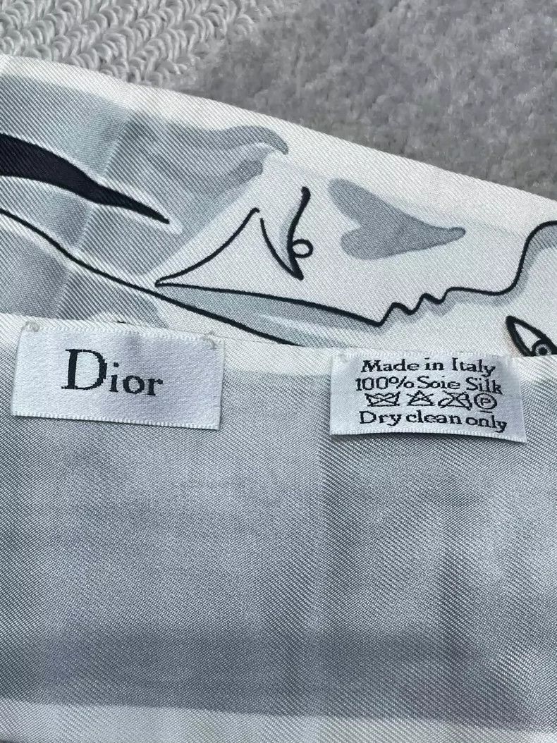 Dior Dior Small silk scarf Size ONE SIZE - 6 Thumbnail