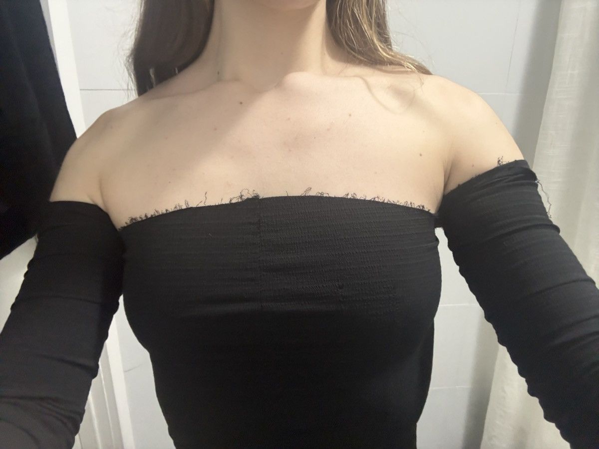 Marc Le Bihan Marc le bihan off the shoulder crinkle top. Size S / US 4 / IT 40 - 4 Thumbnail