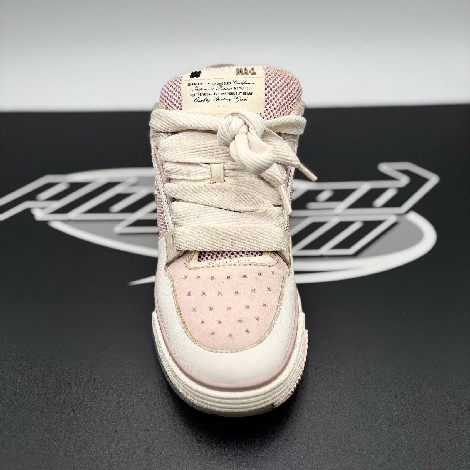 Amiri Size 41 (8 US) Amiri MA-1 ' White Pink ' | GOOD CONDITION! Size US 8 / EU 41 - 5 Thumbnail
