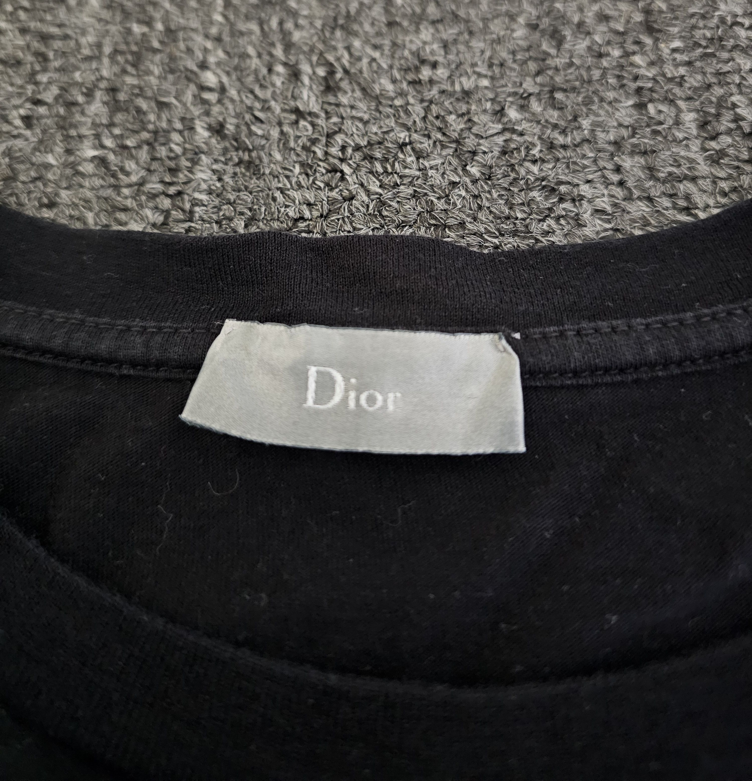 Dior Dior Men's Black Embroidered Logo T-Shirt Size M Size US M / EU 48-50 / 2 - 4 Thumbnail