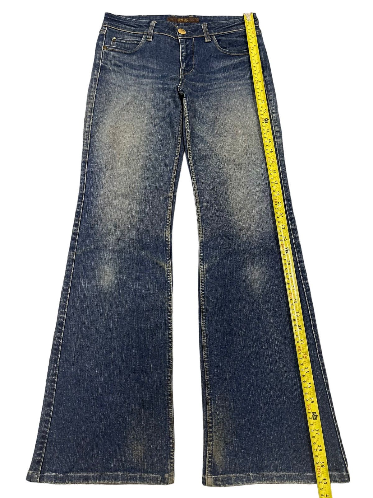Uniqlo Vintage Japanese Uniqlo Blue Wash Style Flare Jeans Size US 29 - 10 Thumbnail