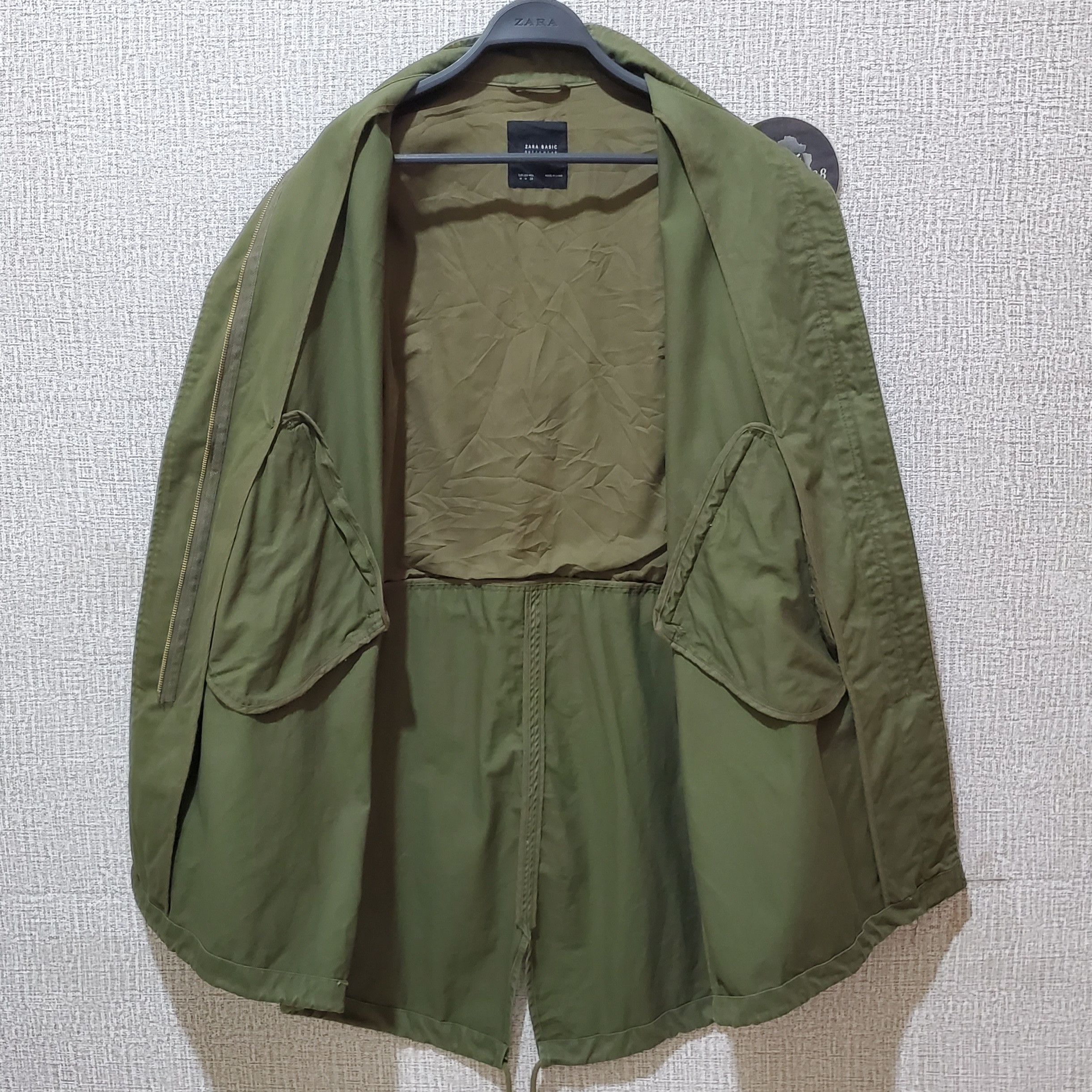 Zara Vintage ZARA BASIC Outer wear Flower Embroidered Mod Coat Size M / US 6-8 / IT 42-44 - 6 Thumbnail