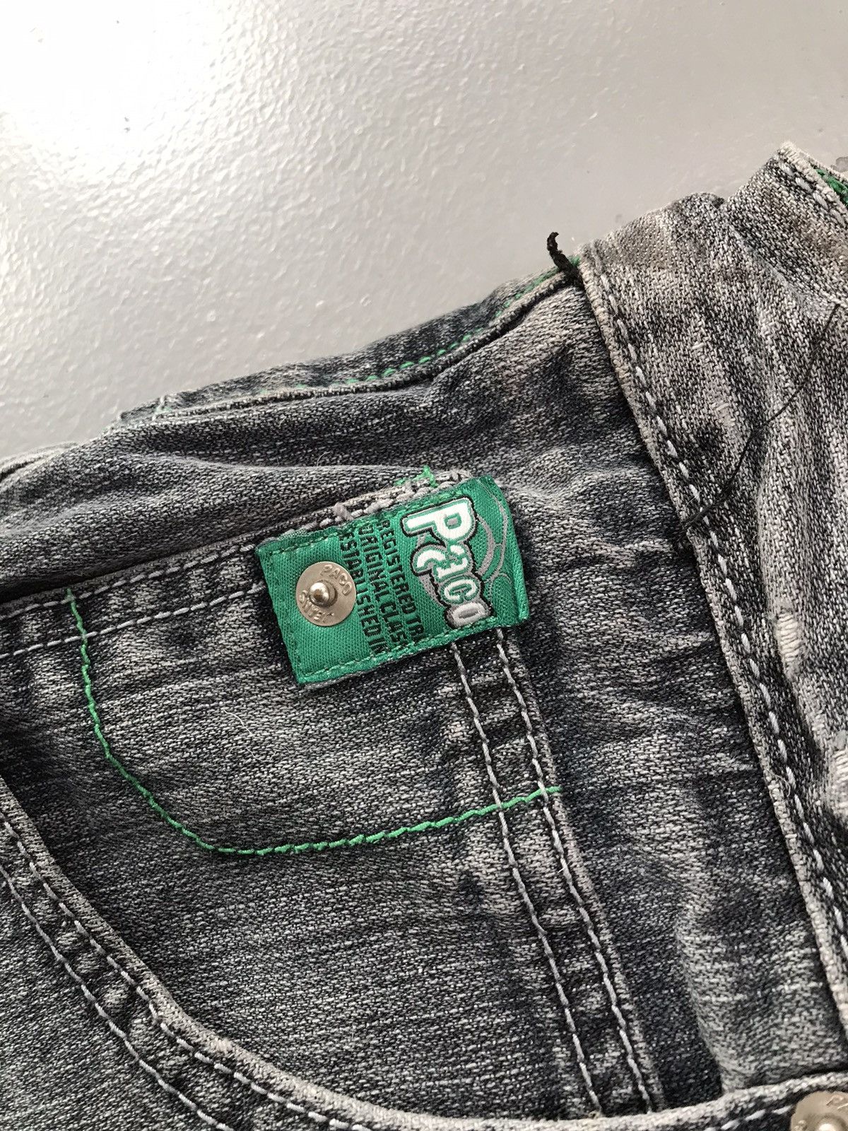 JNCO × Southpole × Vintage Vintage paco Jeans green tab baggy fit denim Size US 34 / EU 50 - 5 Thumbnail