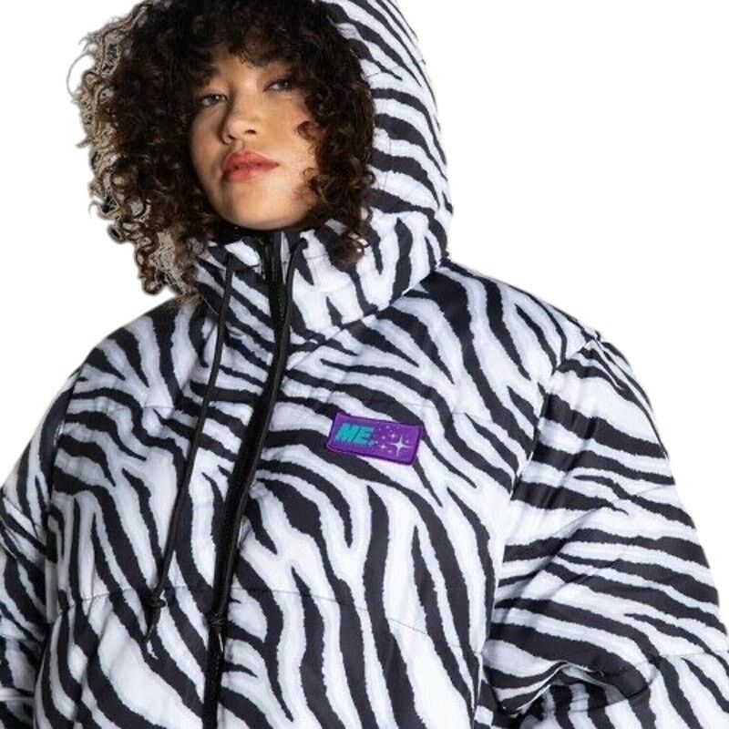 Foot Locker Melody Ehsani Zebra Puffer Jacket - Size S - NEW Size S / US 4 / IT 40 - 3 Thumbnail