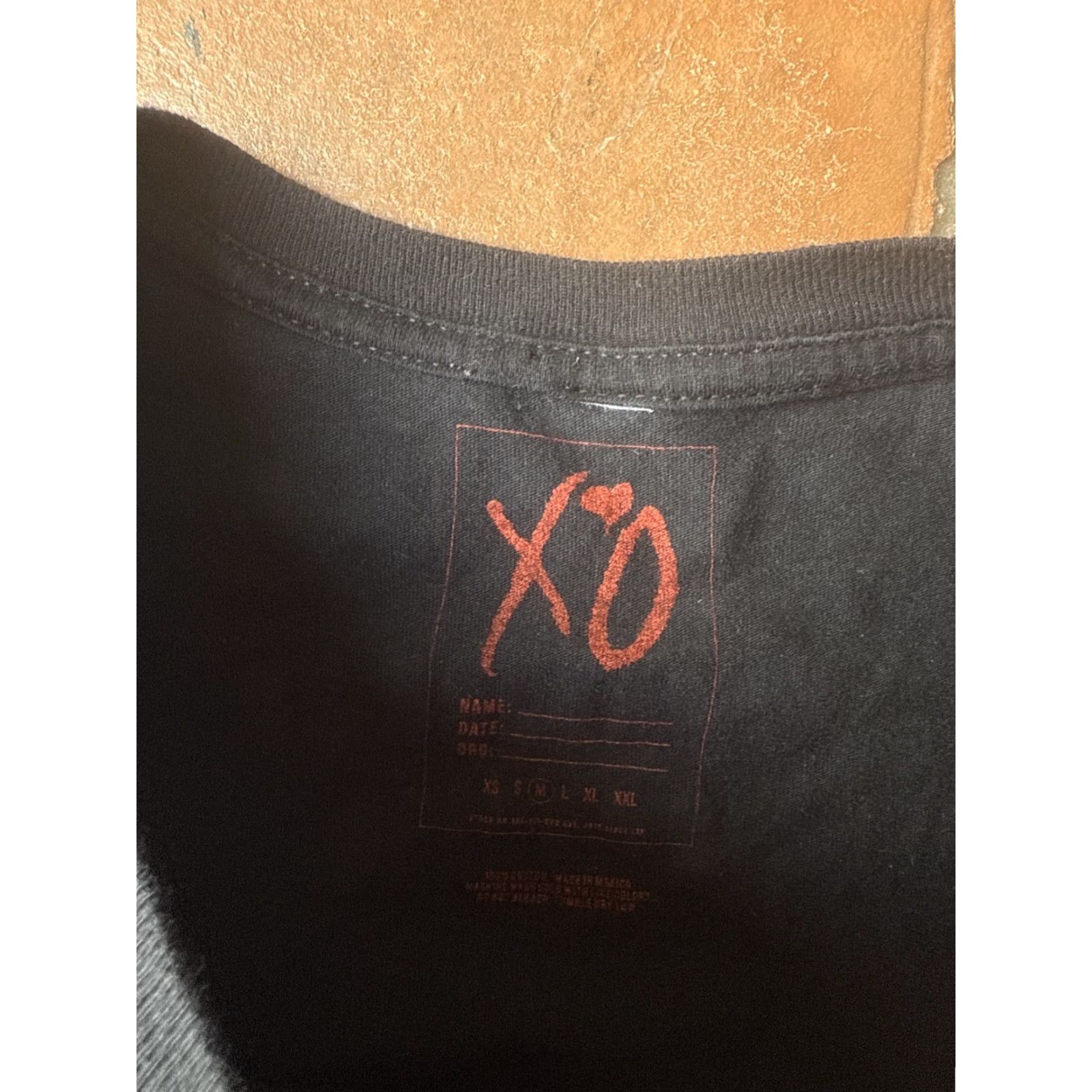 Vintage XO The Weeknd Legend World Tour Official Merch Concert T-Shirt M Mens Black Graphic Print Long Sleeve Crew Neck Cotton Logo 90s? Size US M / EU 48-50 / 2 - 2 Thumbnail