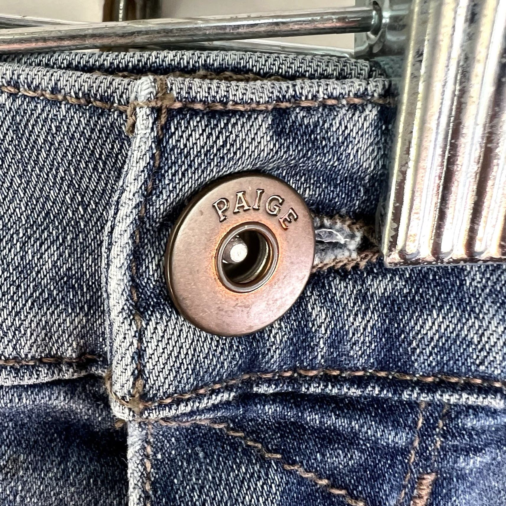 Paige VINTAGE Paige Men's Jeans Straight Leg Slim Fit Size 44 Blue Cotton Denim 34 Inseam Size US 44 / EU 60 - 5 Thumbnail