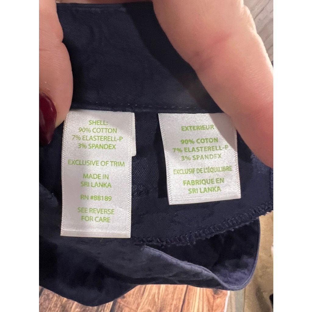 Lilly Pulitzer Lilly Pulitzer Women's 2 Blue Textured Ankle Skinny Pants Size 26" / US 2 / IT 38 - 3 Thumbnail