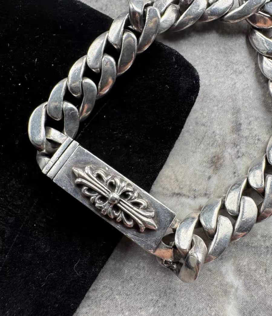 Chrome Hearts Chrome Hearts Narrow Cross ID Cuban Bracelet Size ONE SIZE - 2 Thumbnail